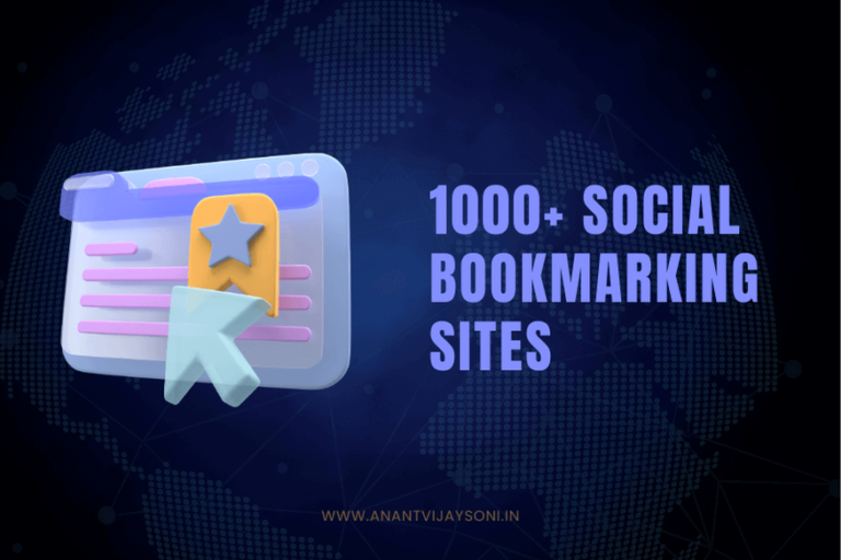 Top High Pr Social Bookmarking Sites List Anantvijaysoni In