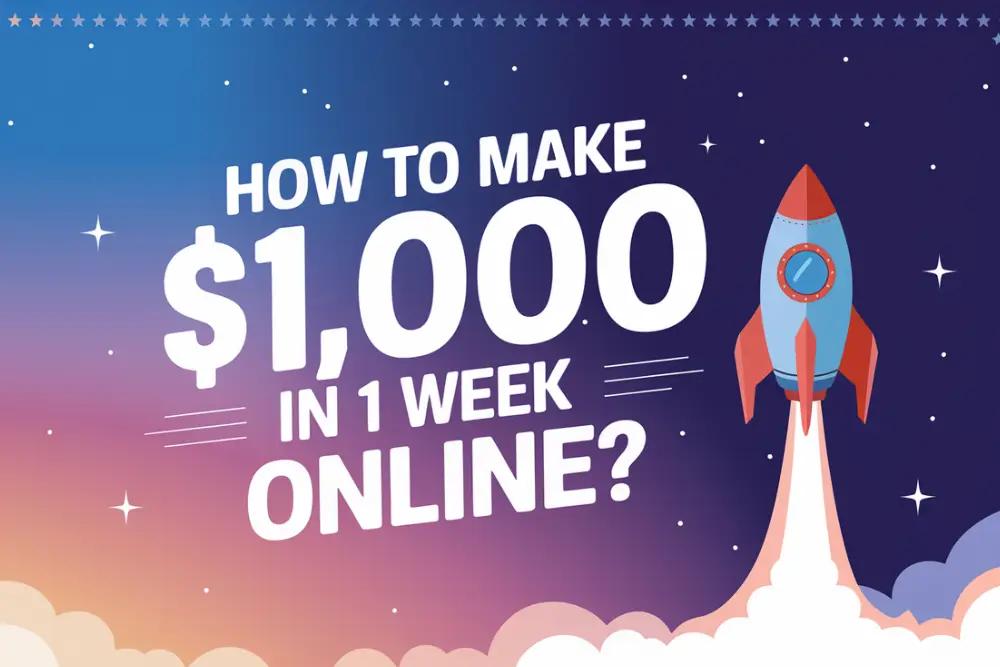 How to Make $1,000 in 1 Week Online?