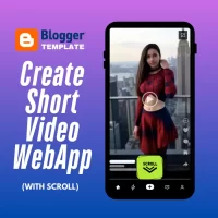 Short Video Blogger Template - Create Short Video WebApp with Scroll